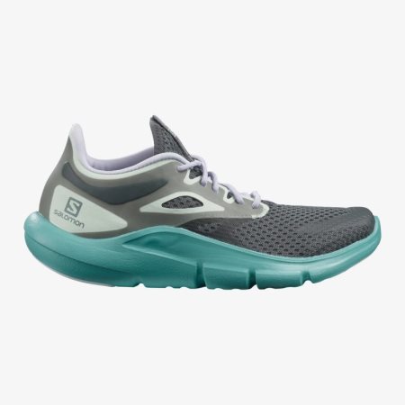 Salomon PREDICT MOD Womens Running Shoes Grey/Turquoise UK DIZK